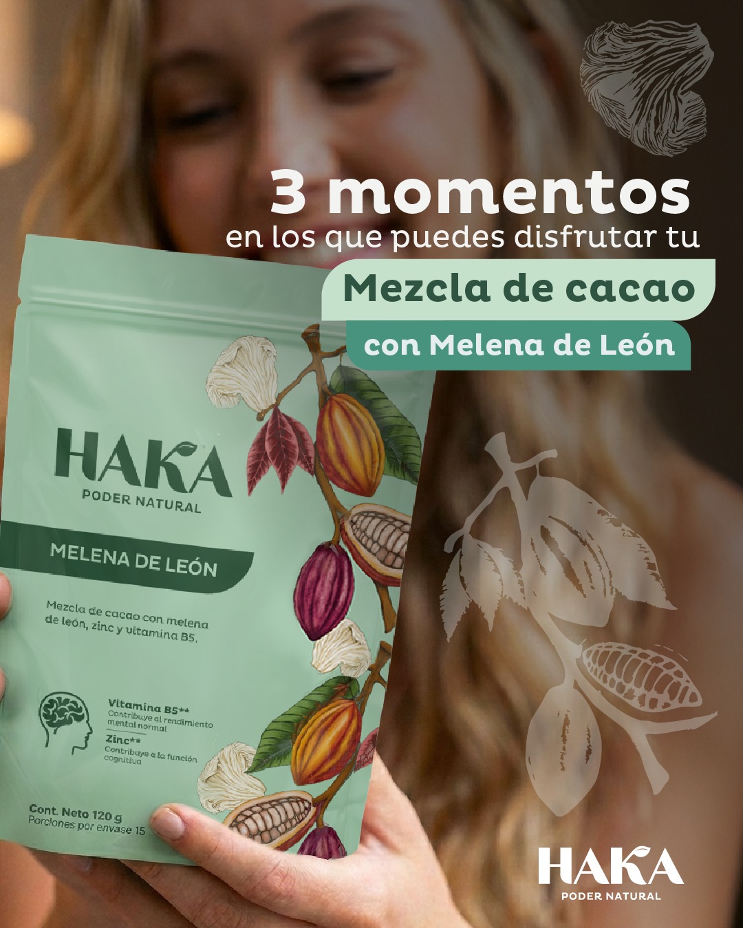 Haka Poder Natural Facebook ad: Si sabes que hoy va a ser un…