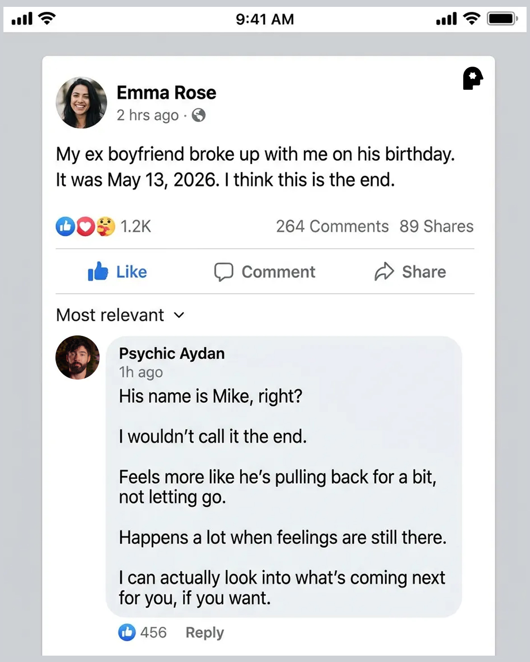 Your Relationship Advisor Facebook ad