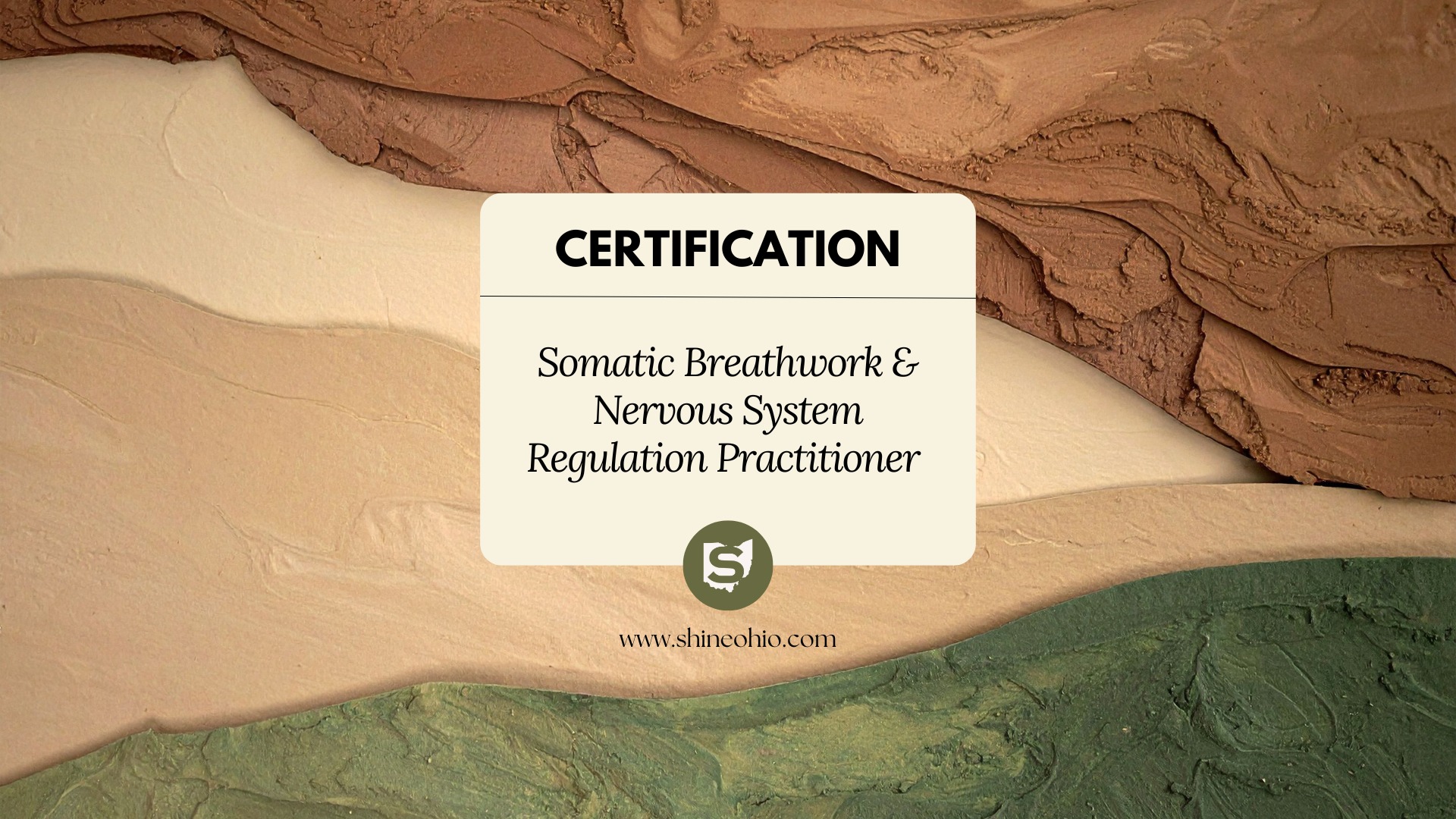 SHINE Ohio Facebook ad: Somatic Breathwork & Nervous System Regulation Certification