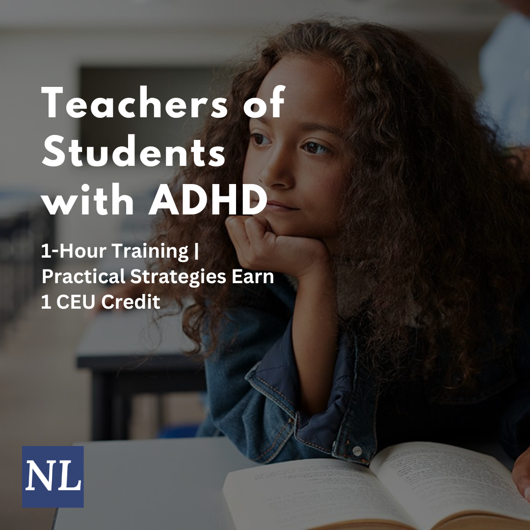 Northshore Learning Facebook ad: K-12 ADHD Training for Educators