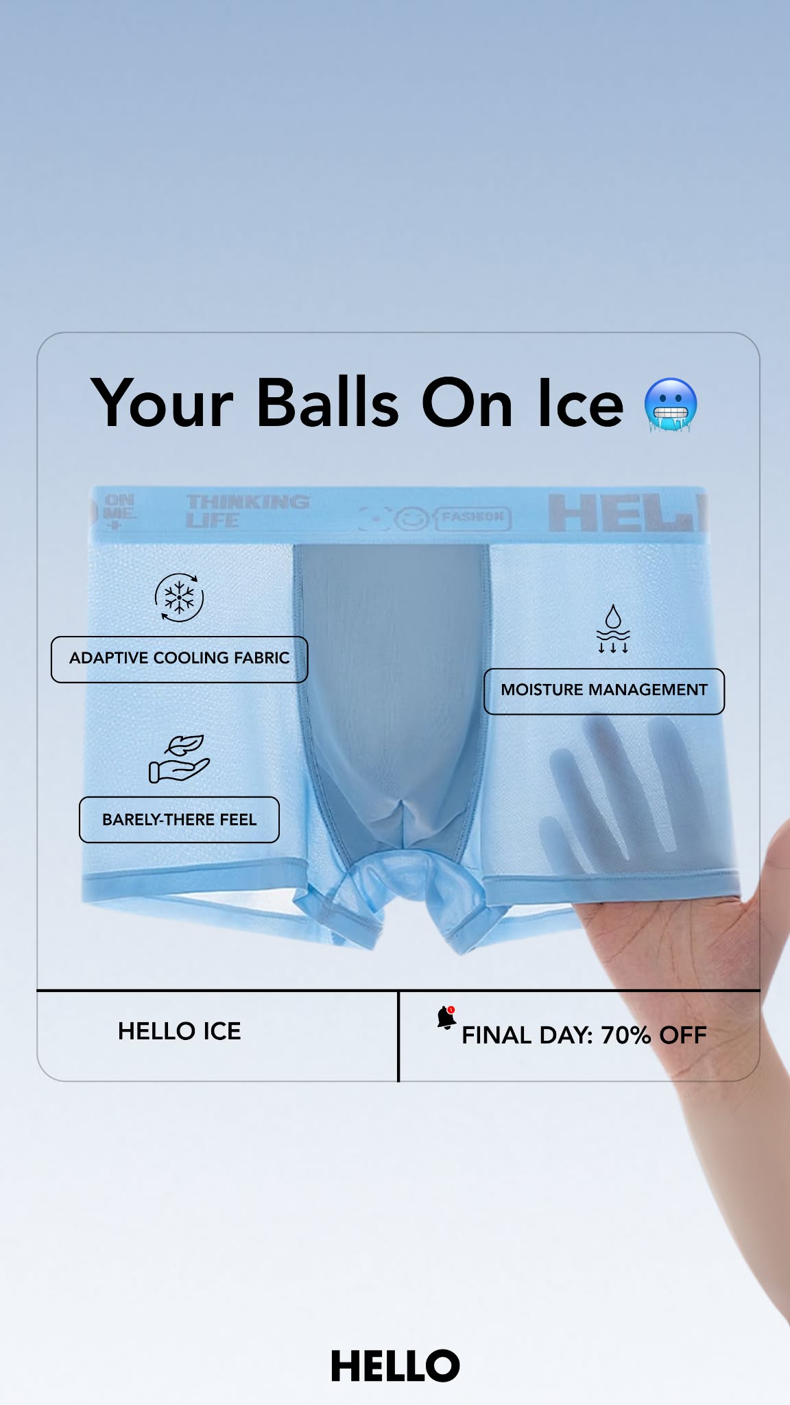 HELLO - The Only Underwear You'll Ever Need Facebook ad