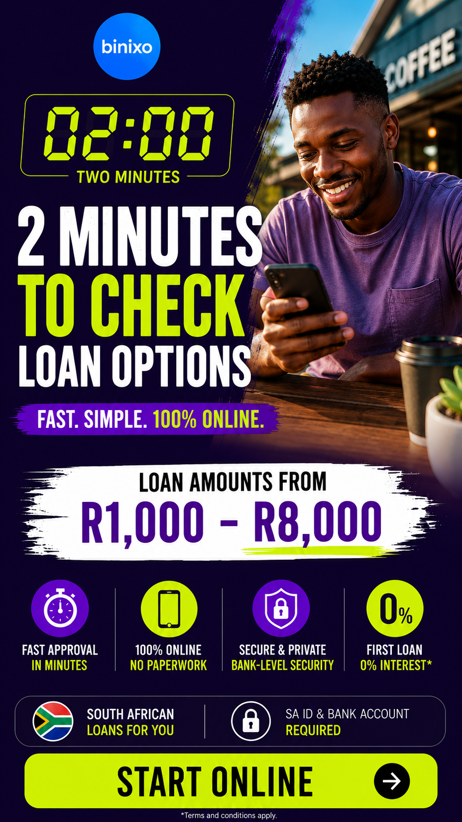 Binixo RSA Facebook ad