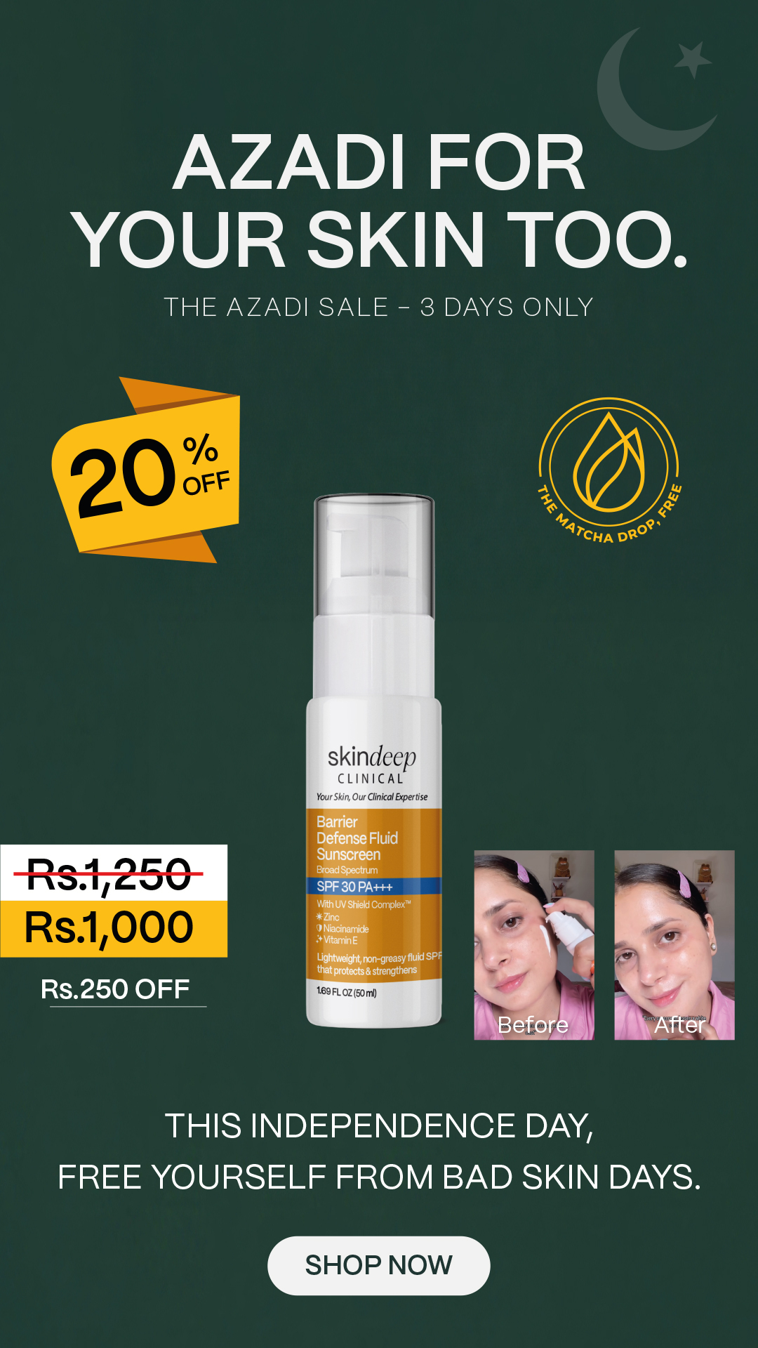 Skin Deep Facebook ad