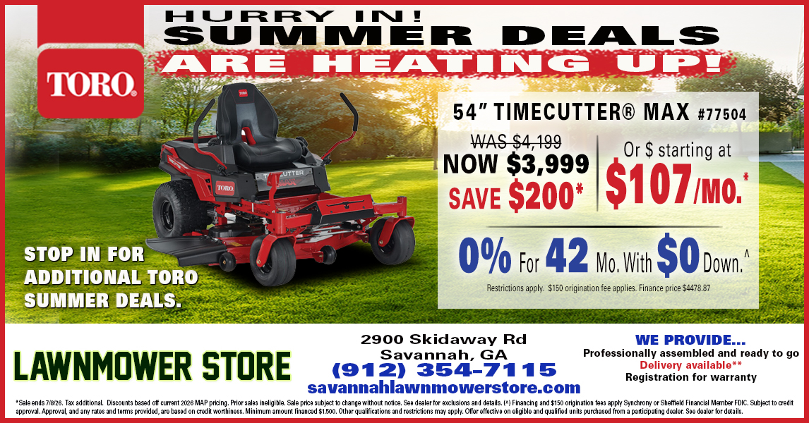 The Lawnmower Store Facebook ad