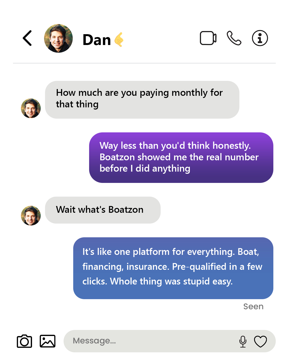 Boatzon Facebook ad