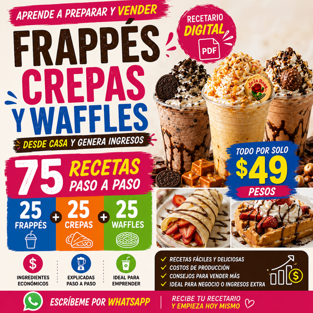 Recetas con Liliana Facebook ad: 75 Recetas para Emprender