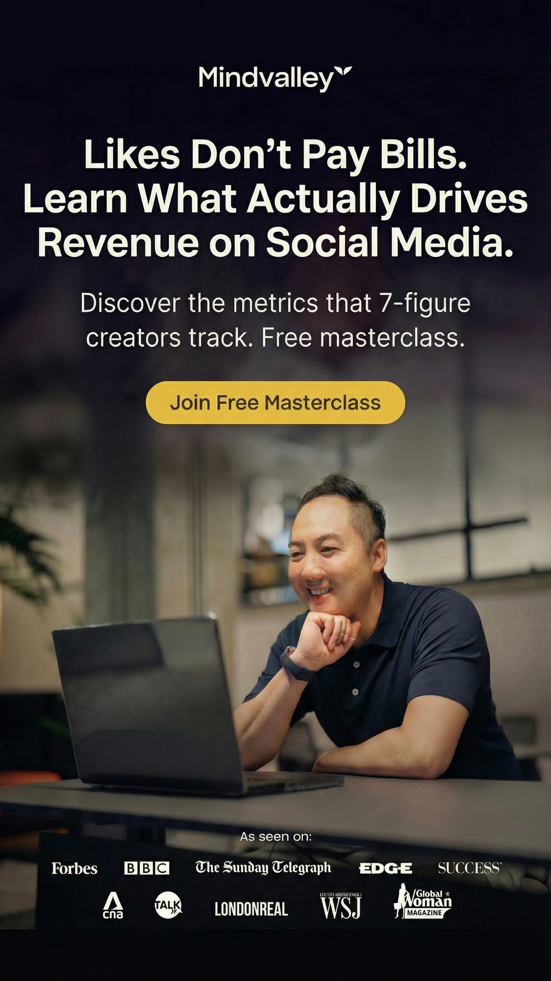 Mindvalley Facebook ad from Mar 8, 2026