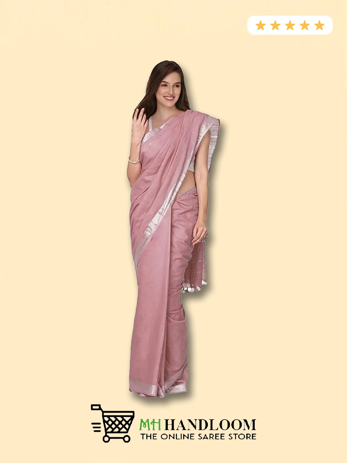 MH Handloom Facebook ad: Free Delivery Min.