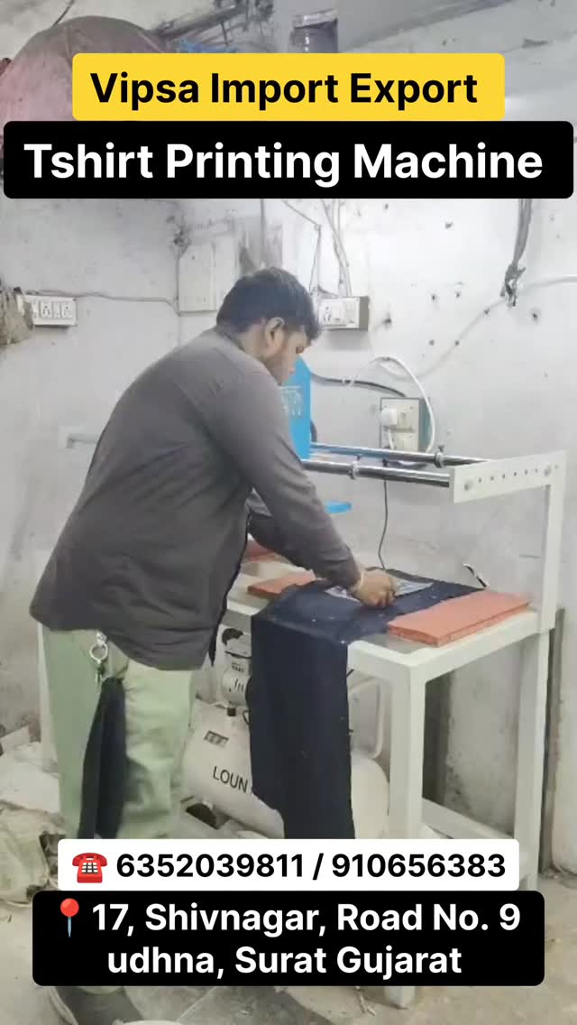 Vipsa Import & Export Facebook ad: T-shirt Printing Machine Live Demo Contact Now for…