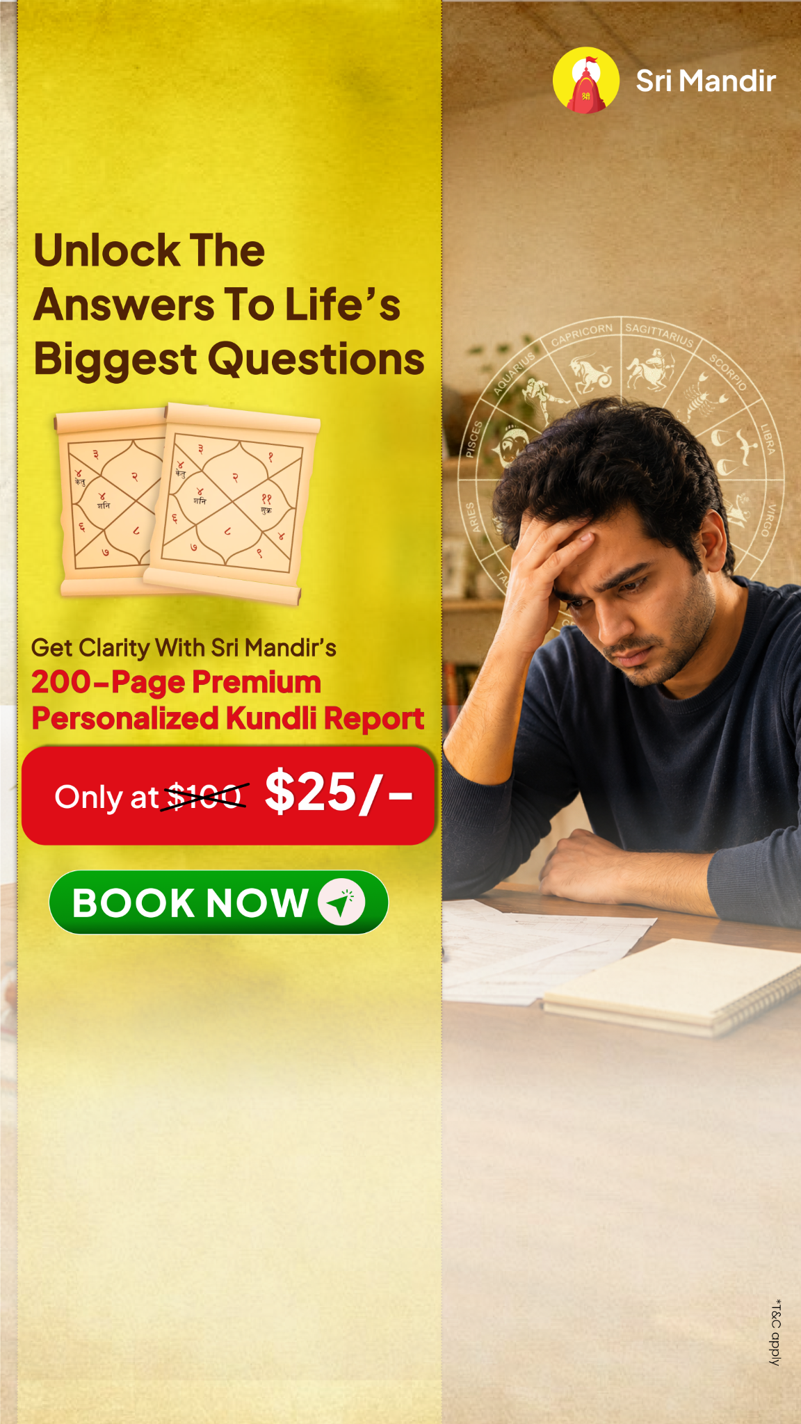Kundli Guide by Sri Mandir Facebook ad