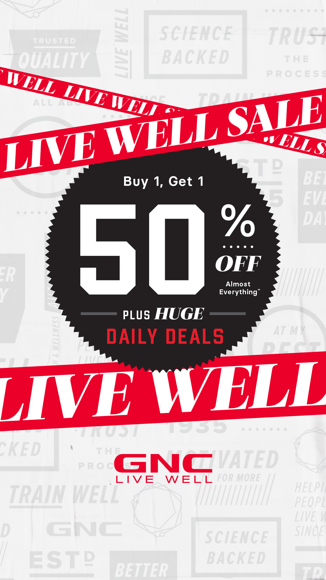 GNC Live Well Facebook ad