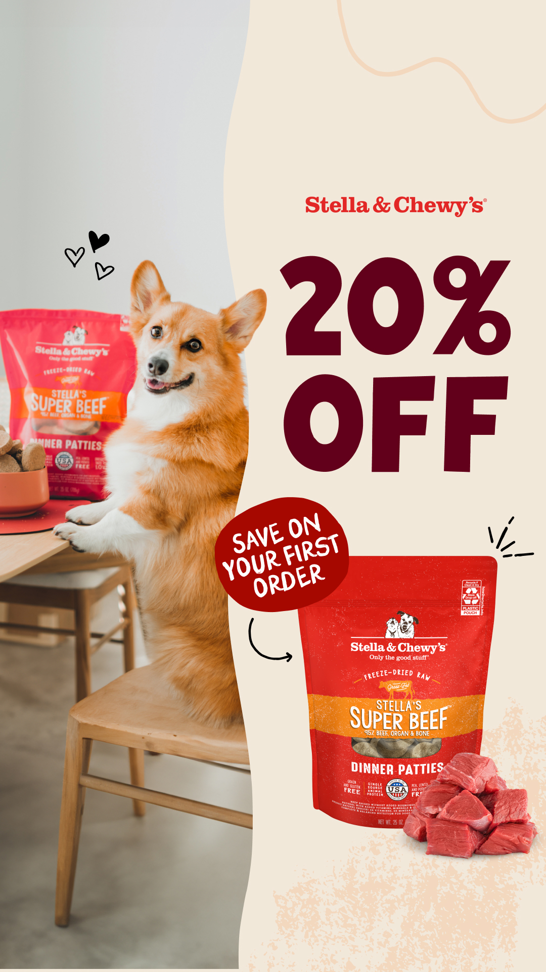 Stella & Chewy's Facebook ad
