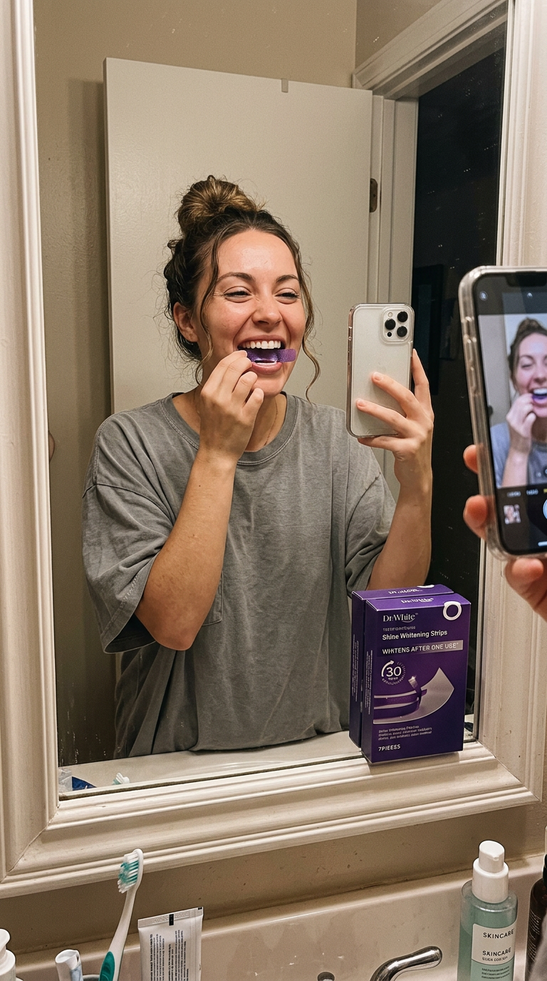 Dr. White Facebook ad: Whiter Teeth. Smile With Confidence.