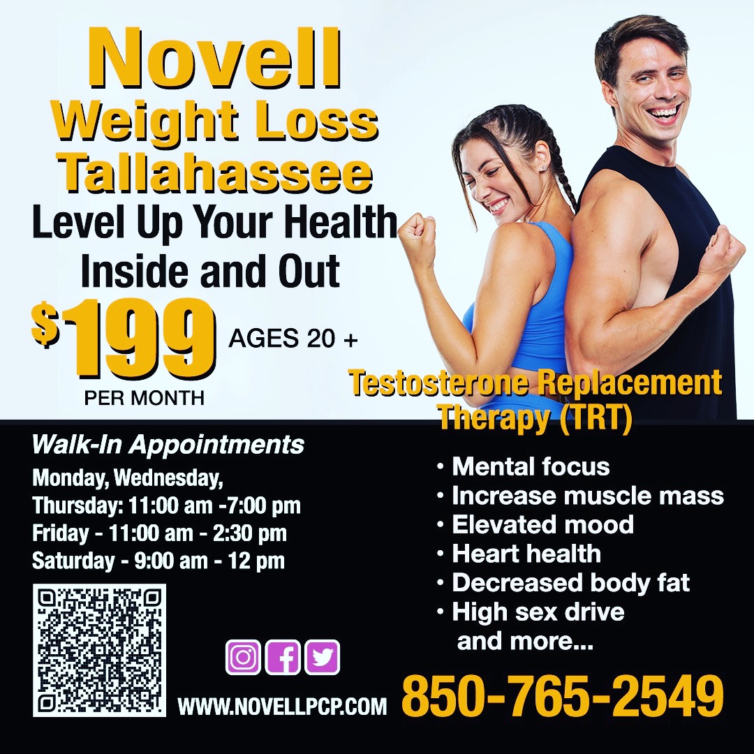 novellmedical Facebook ad: Testosterone Therapy Vitamin Injections Aesthetics Feel…