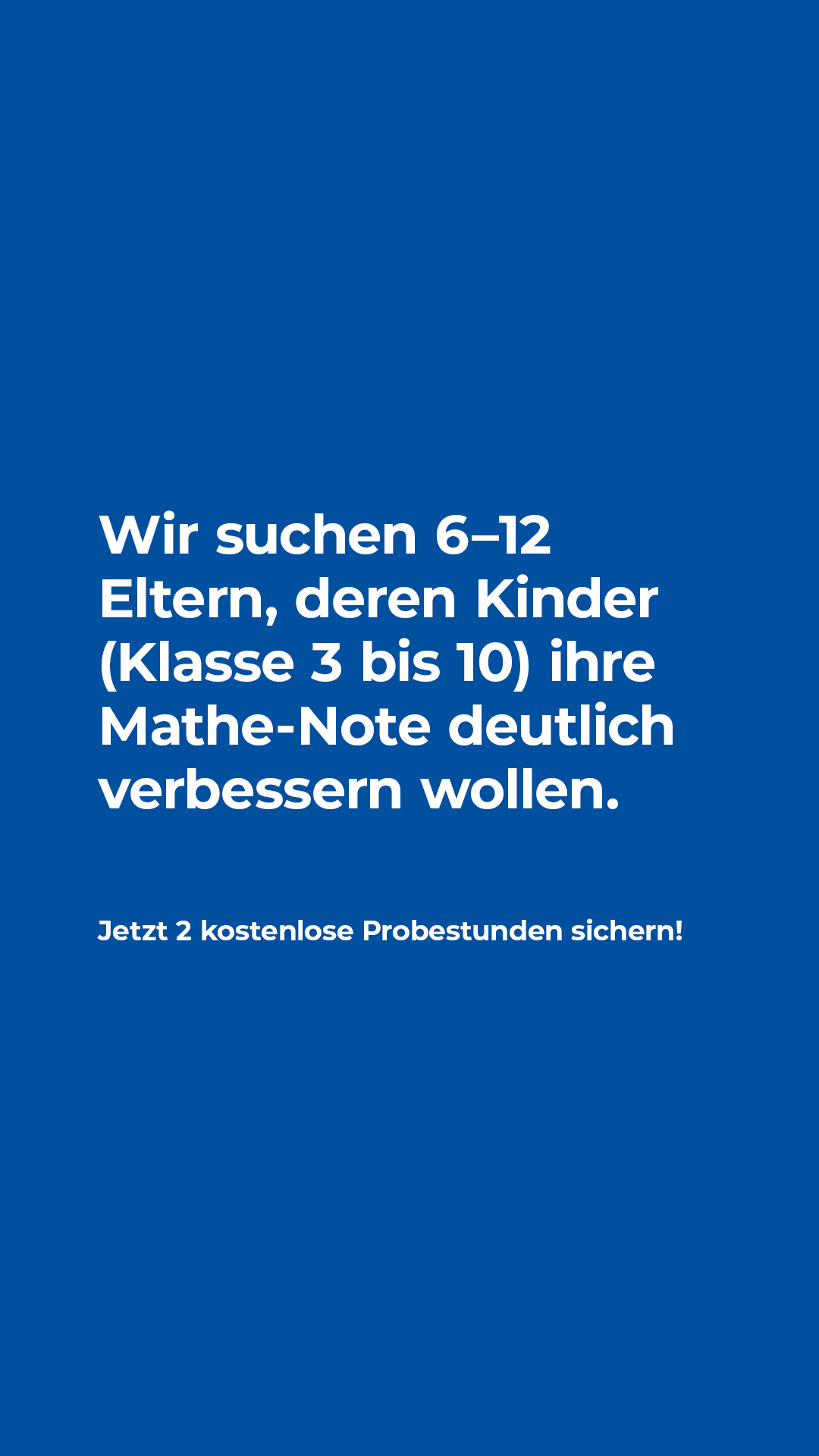 Schülerhilfe Facebook ad