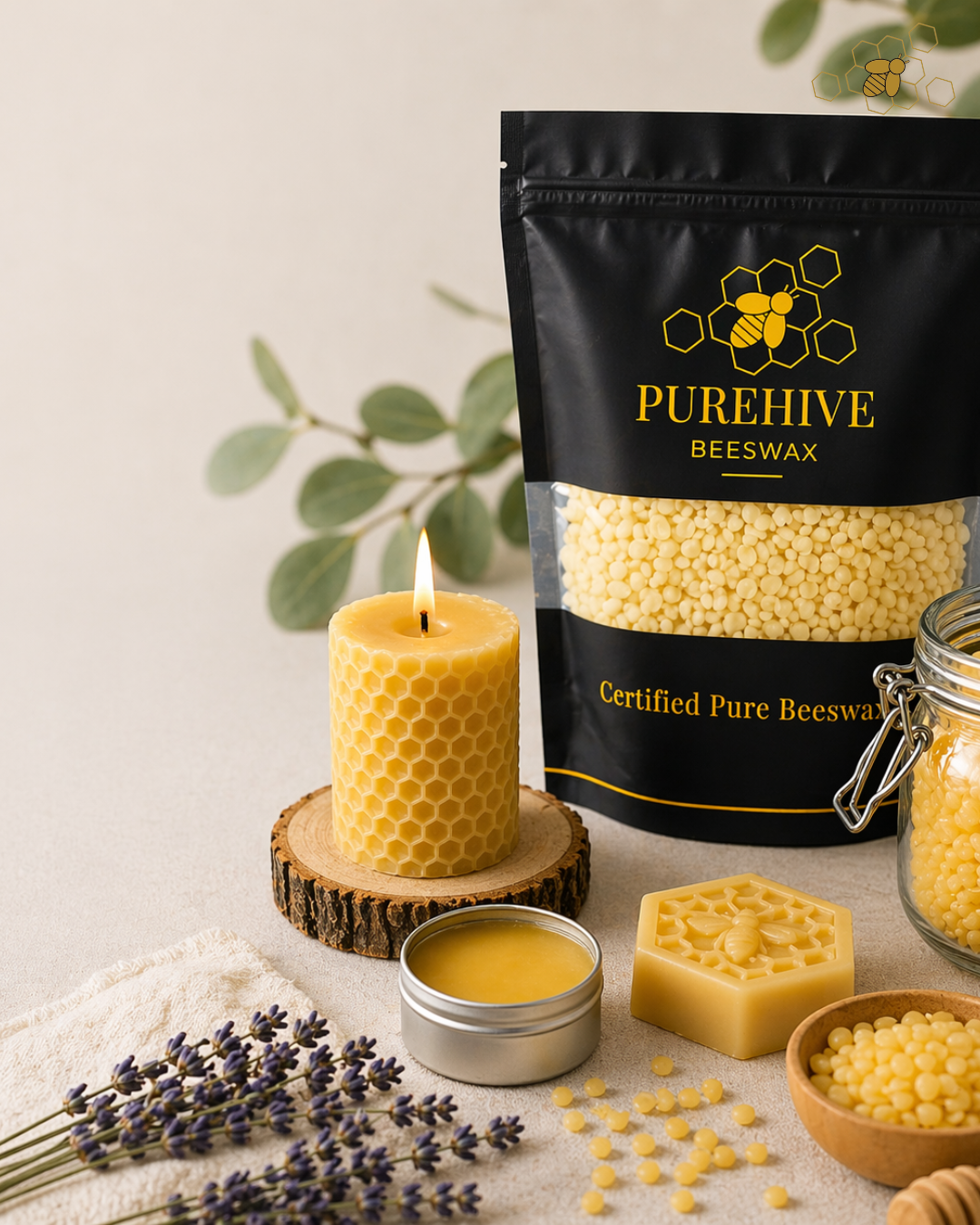 PureHive Beeswax Facebook ad