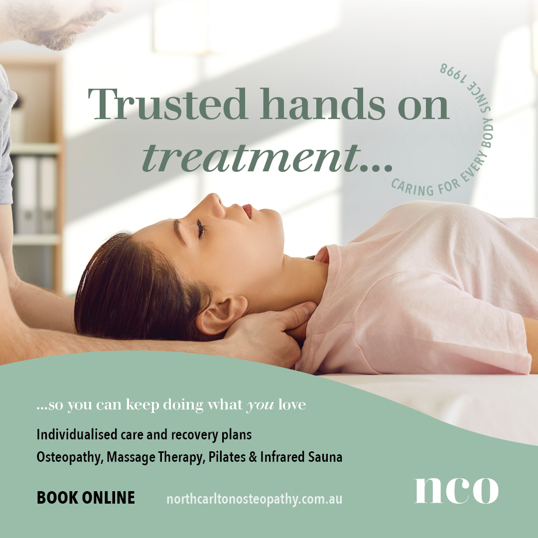 North Carlton Osteopathy Facebook ad