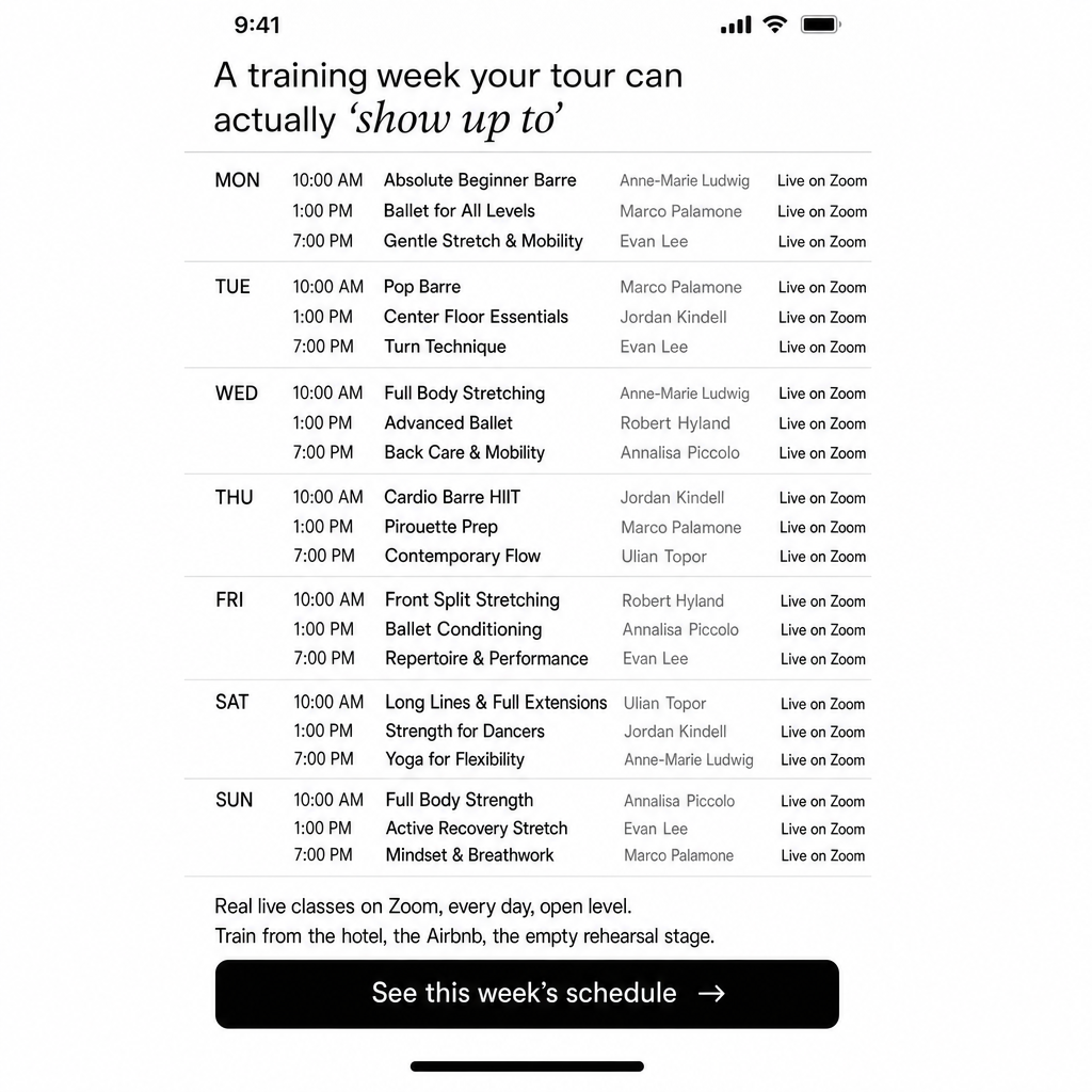 Dance Masterclass Facebook ad