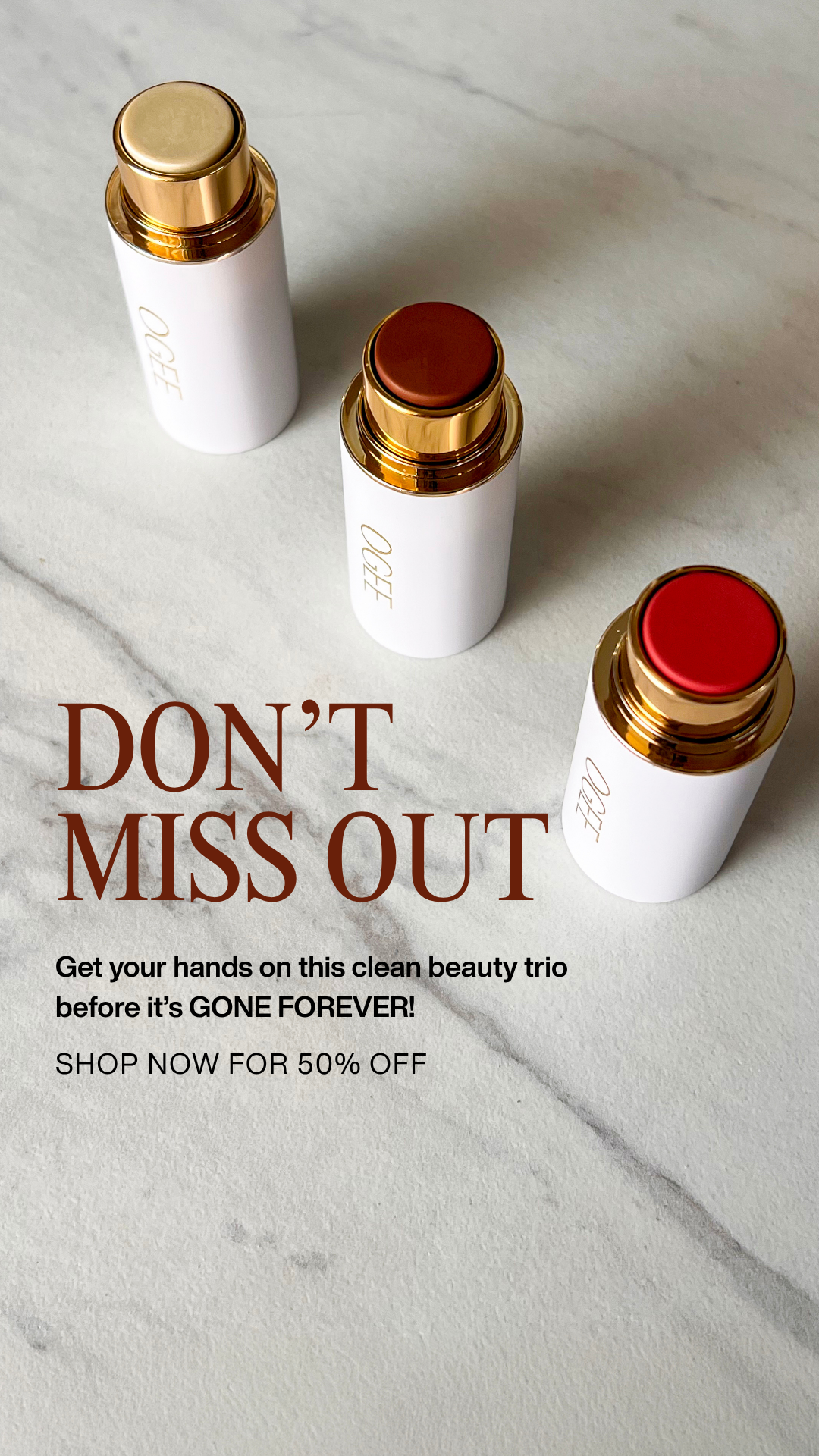 The Glow Up Facebook ad
