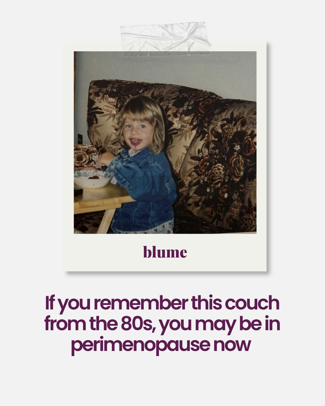 Blume Facebook ad