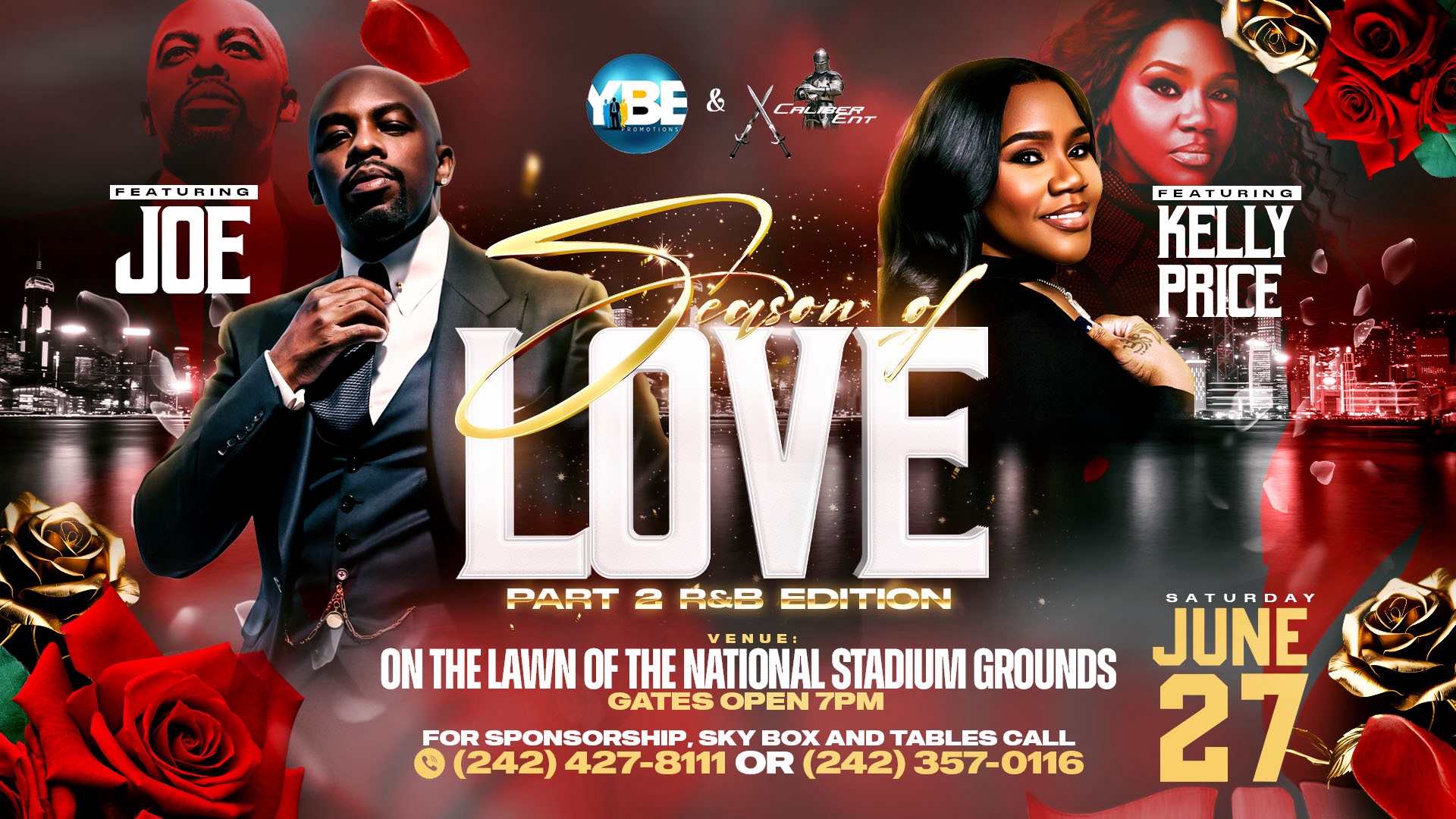 YBE Promotions Facebook ad: Season of Love 2 R&B Edition