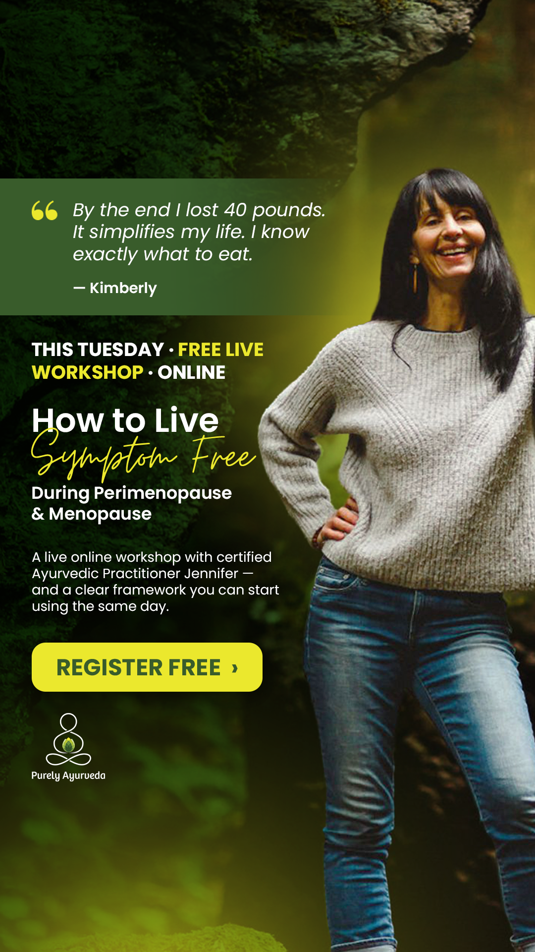 Purely Ayurveda Facebook ad