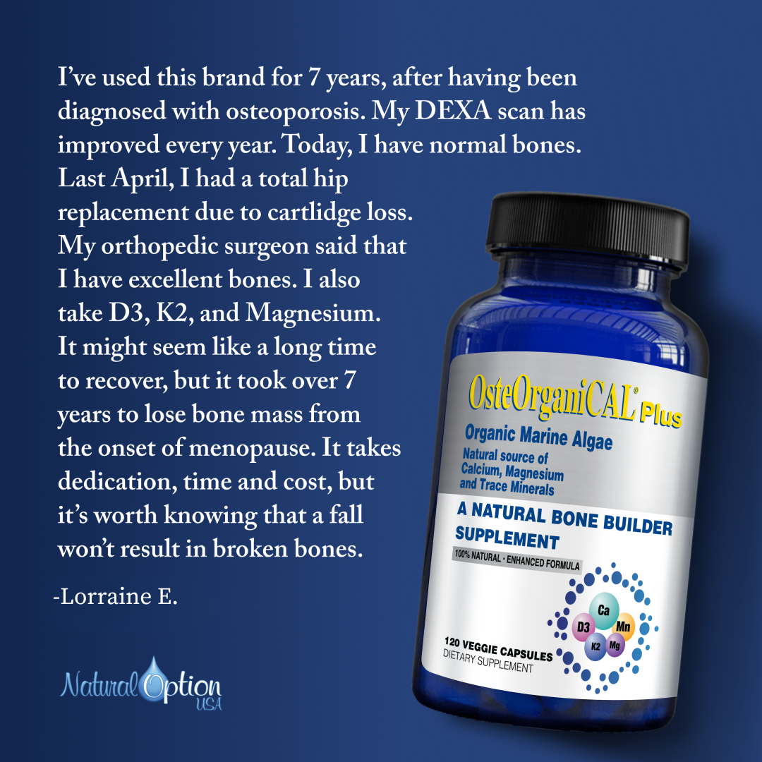 Natural Option USA Facebook ad: Try OsteOrganiCAL Plus | Up to 55% OFF