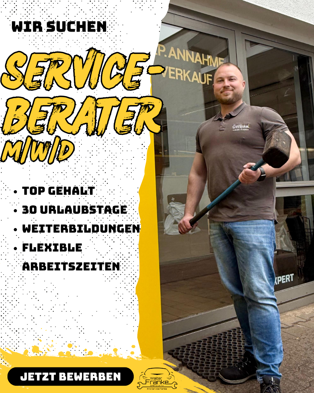 Renault Walter Franke Facebook ad: Serviceberater (m/w/d) in Berlin gesucht!