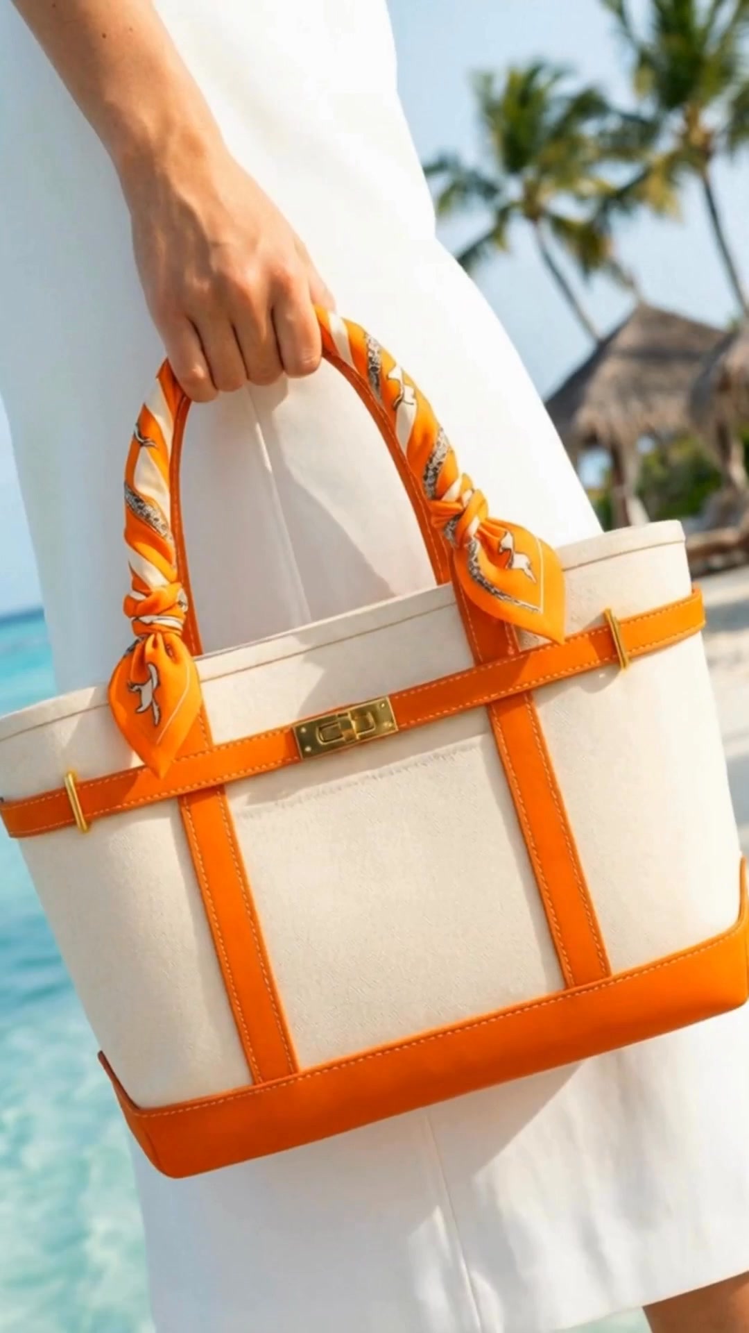 The Lux Tote Facebook ad: Effortless luxury, designed for real life.