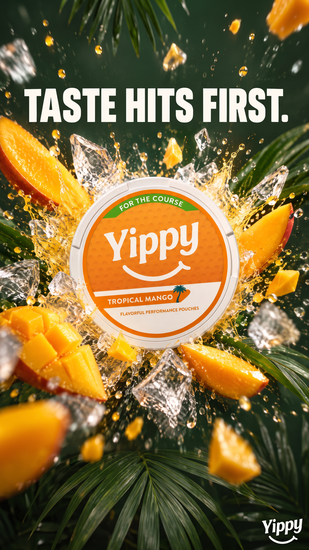 Yippy Facebook ad: Taste Hits First.