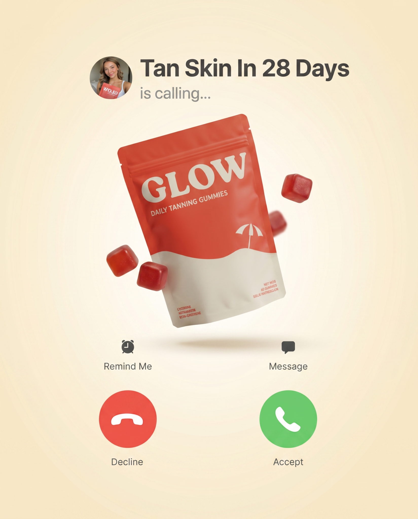 Glow Gummies Facebook ad