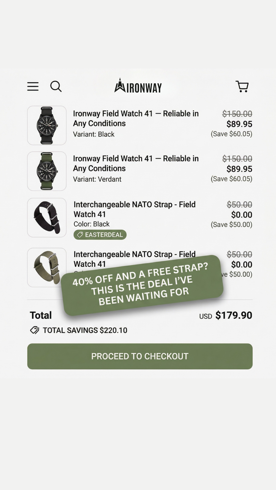 Ironway Facebook ad