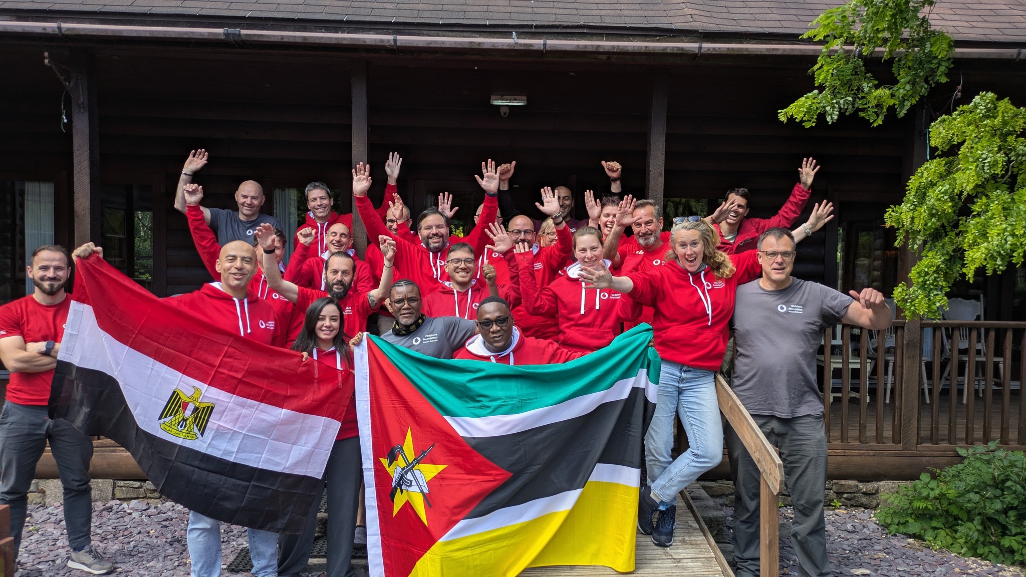 Vodafone Foundation Facebook ad: Volunteers from our Instant Network programme have taken…