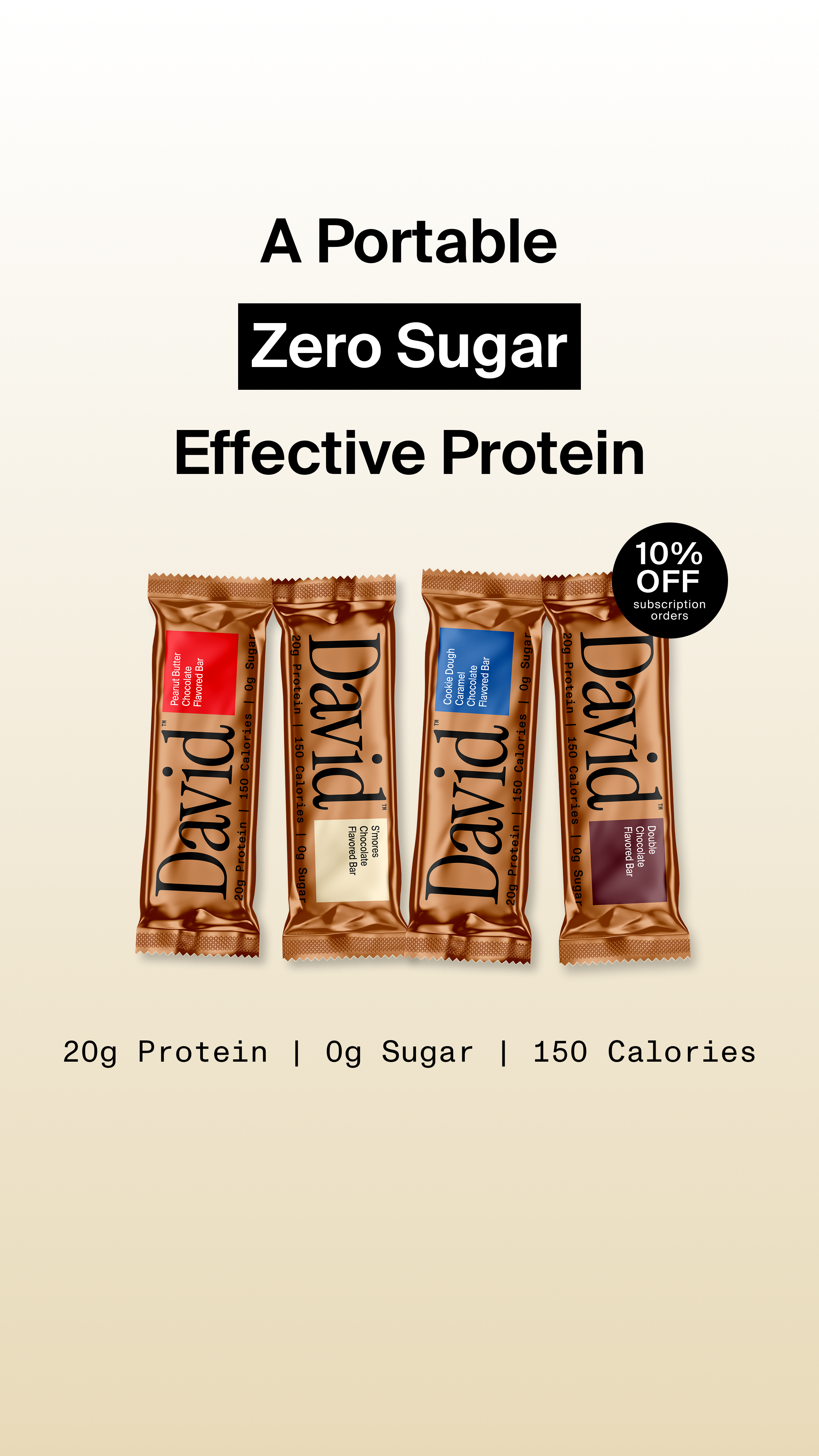 David Protein Facebook ad