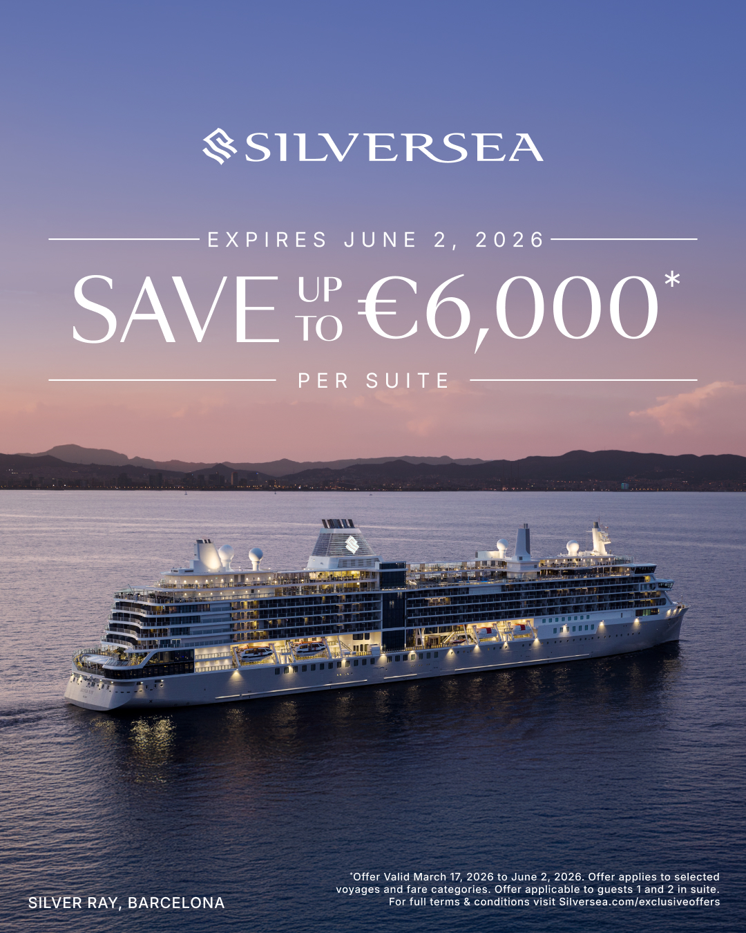 Silversea Facebook ad