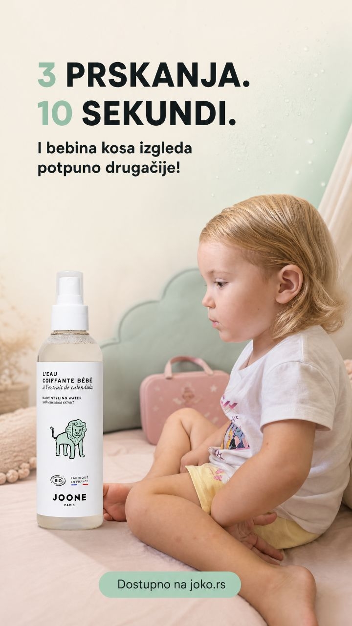 JOKO_prodavnica Facebook ad: 3 prskanja. 10 sekundi i bebina kosa izgleda…