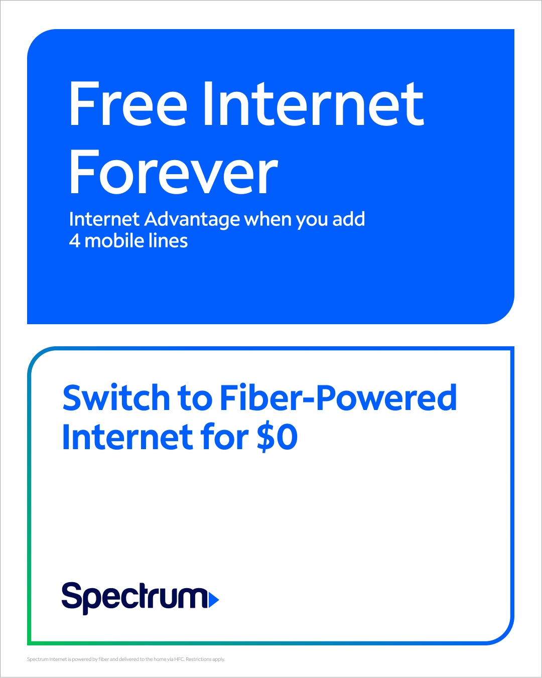 Spectrum Facebook ad