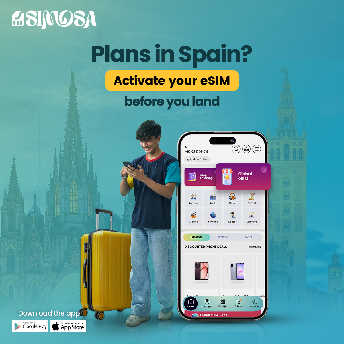 Simosa App Facebook ad
