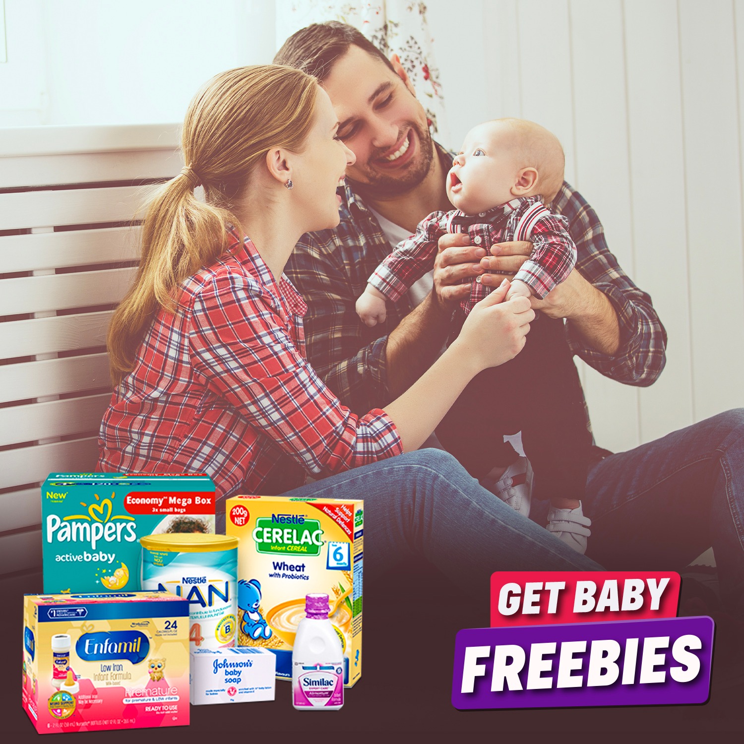 Baby Freebies Facebook ad from Jun 19, 2025
