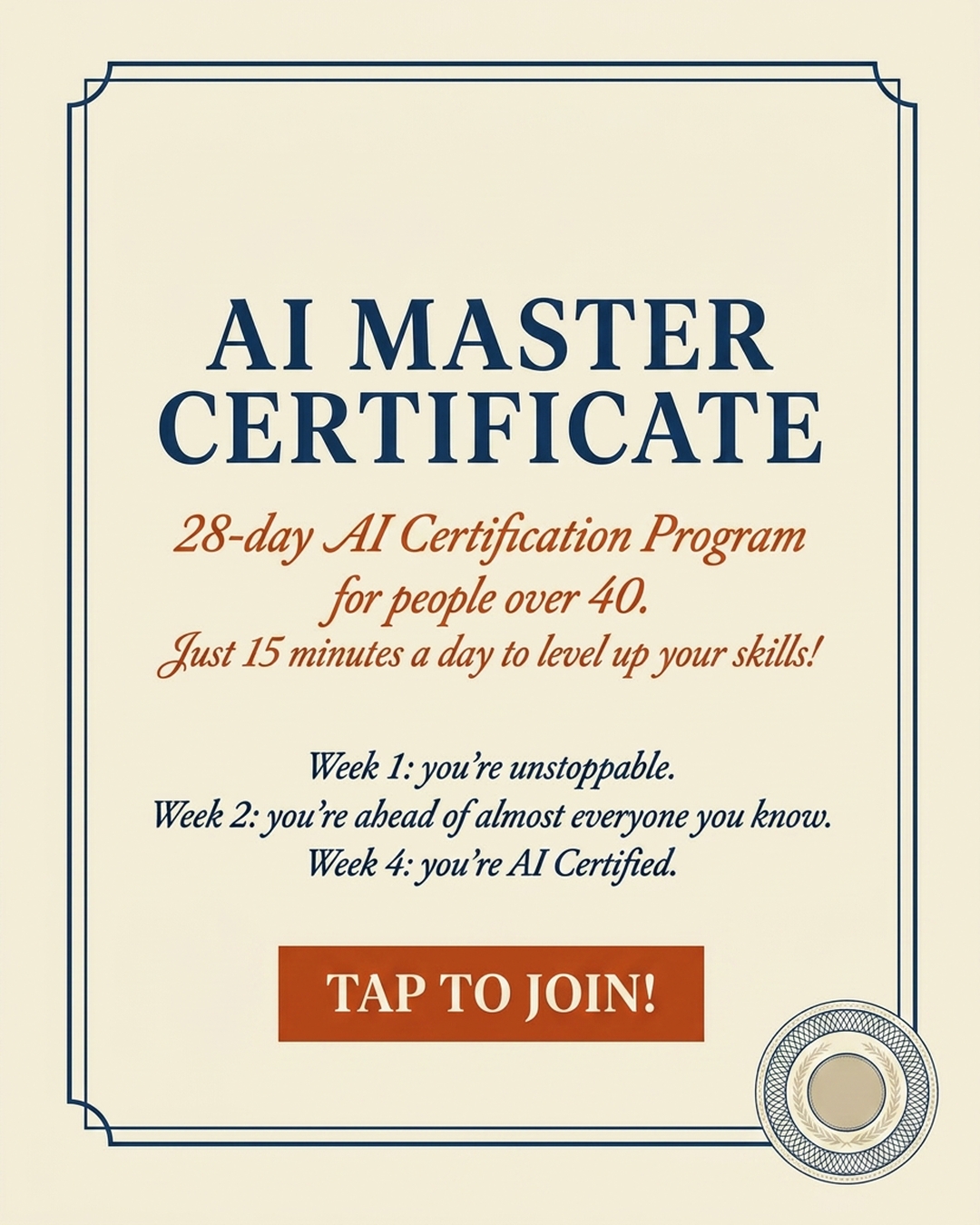 AI Simplified Facebook ad