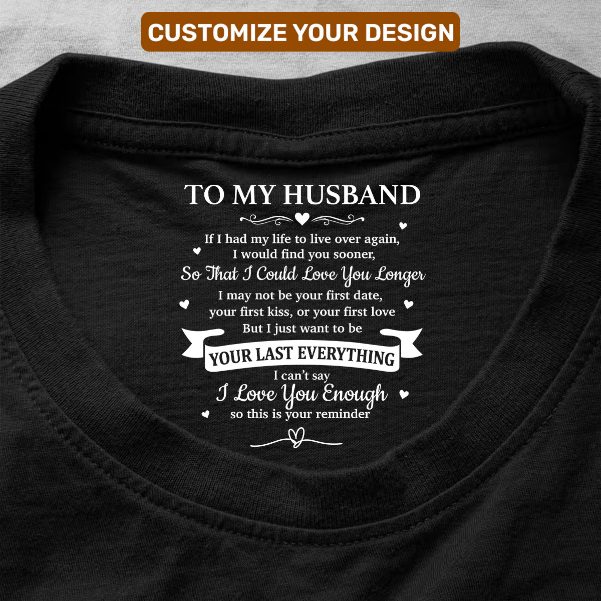 Joymade Facebook ad: Gift For Husband - I Can’t Say I Love You Enough…