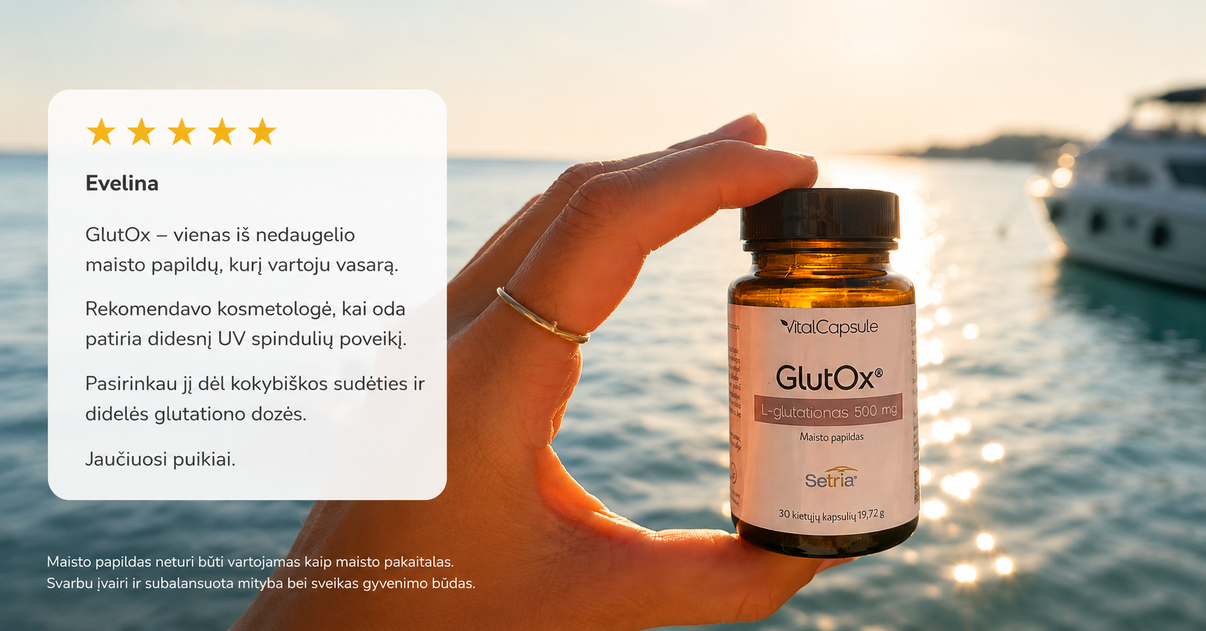 VitalCapsule Facebook ad: Vasaros švenčių pasiūlymai!