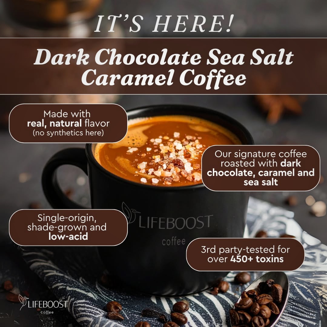 Lifeboost Coffee Facebook ad: Your Fall Coffee Has Arrived