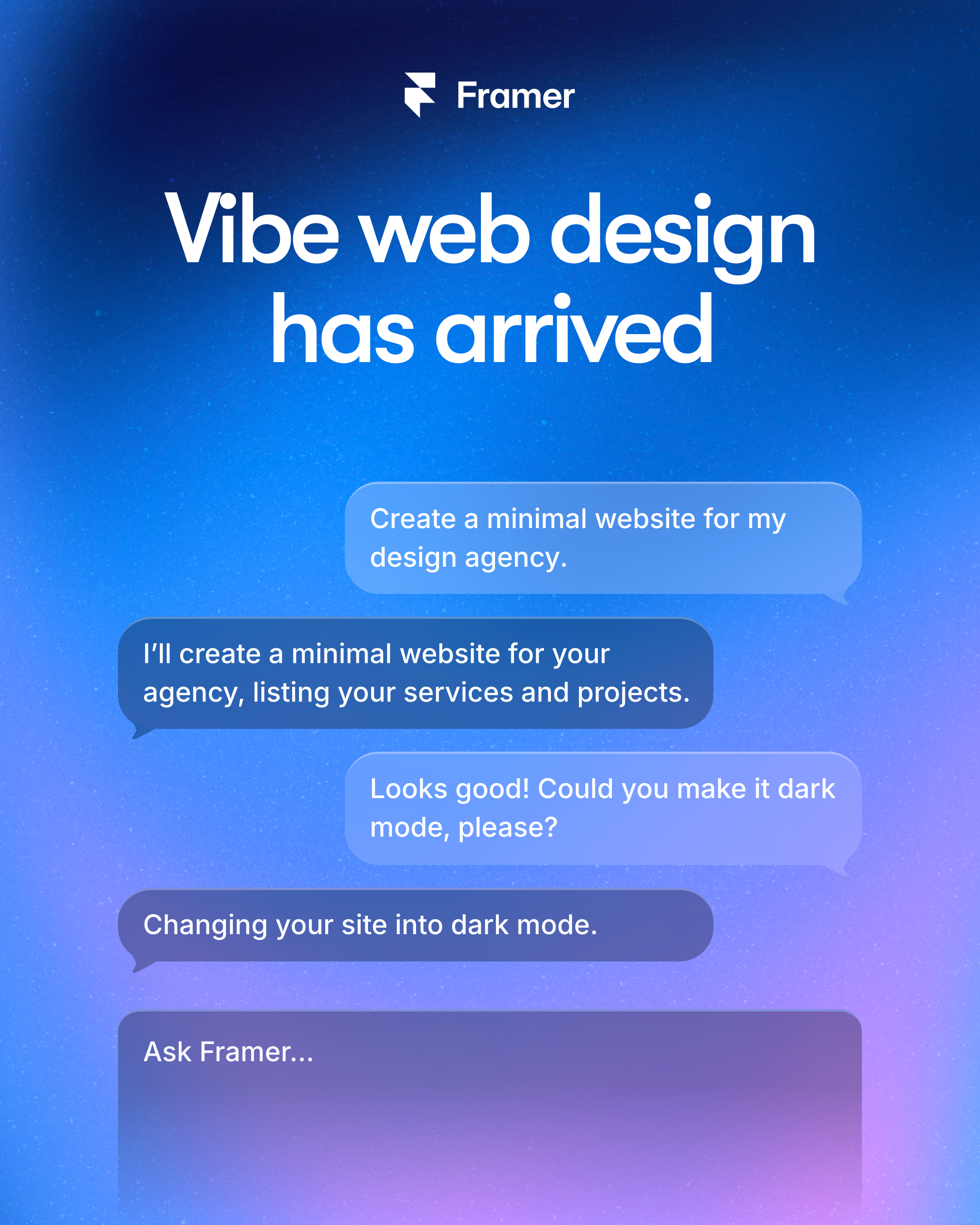 Framer Facebook ad