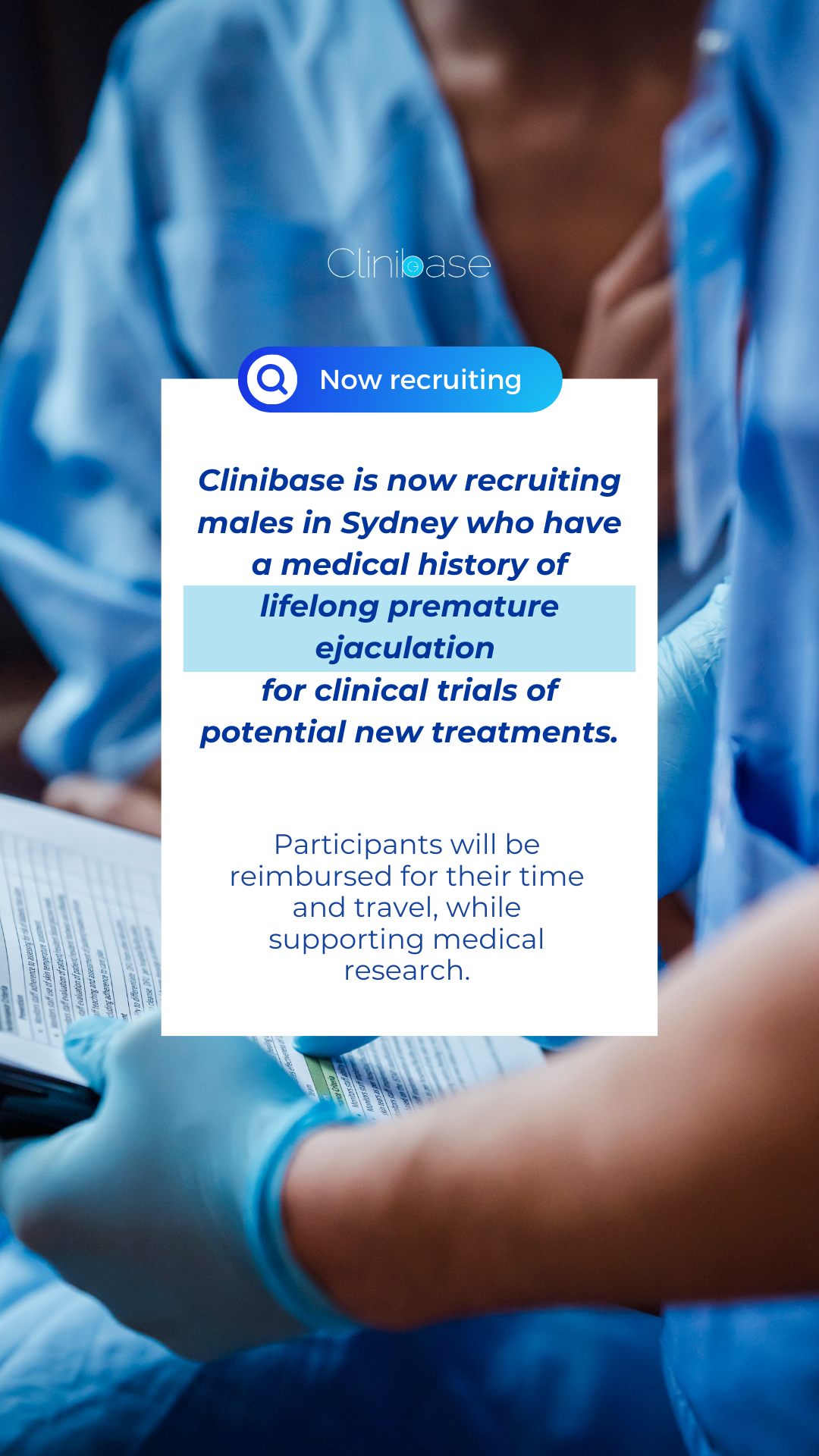 Clinibase Recruitment Facebook ad