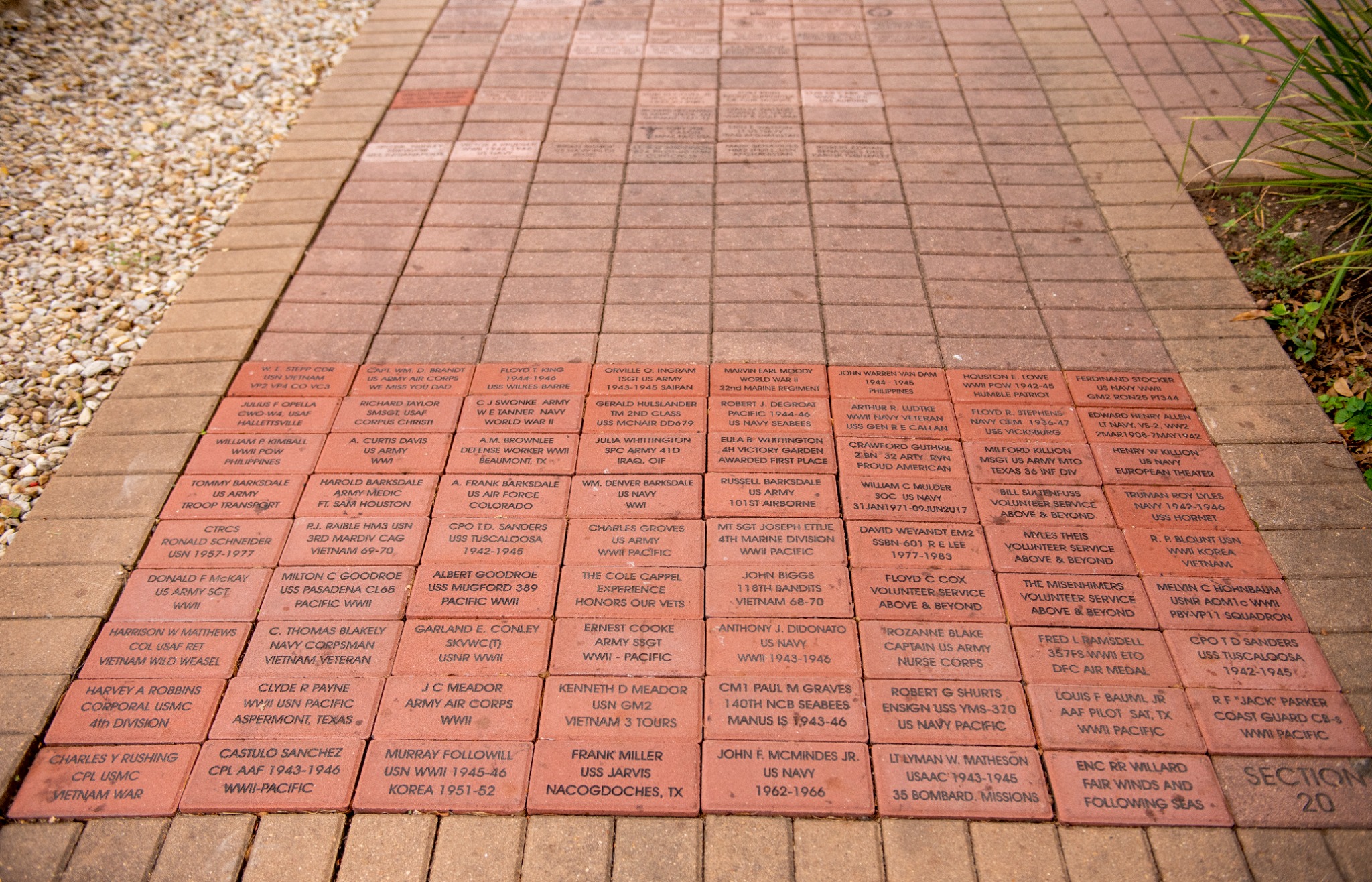 National Museum of the Pacific War Facebook ad: Engraved bricks