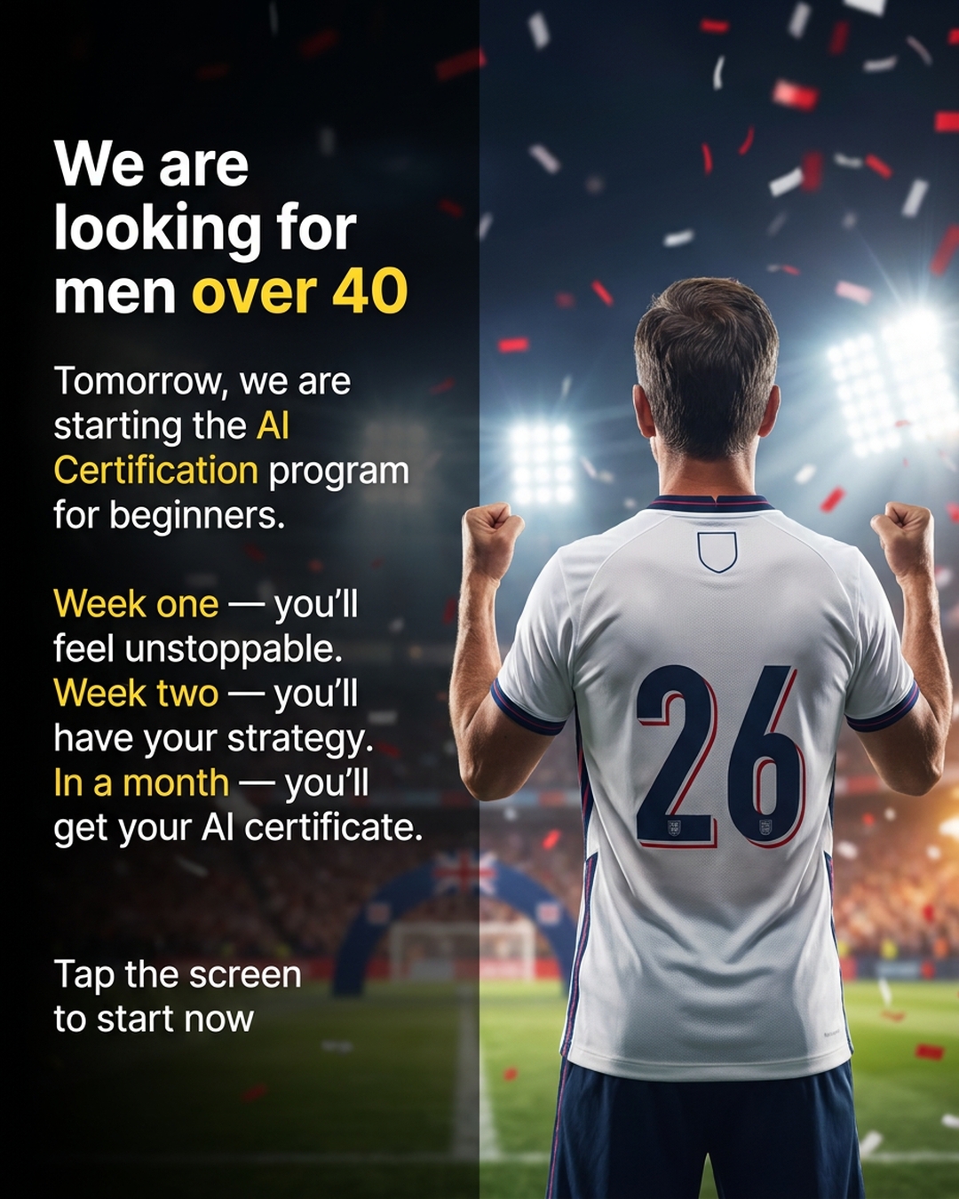 AI Simplified Facebook ad