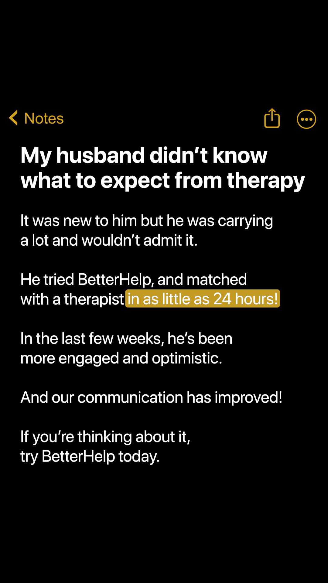BetterHelp Facebook ad