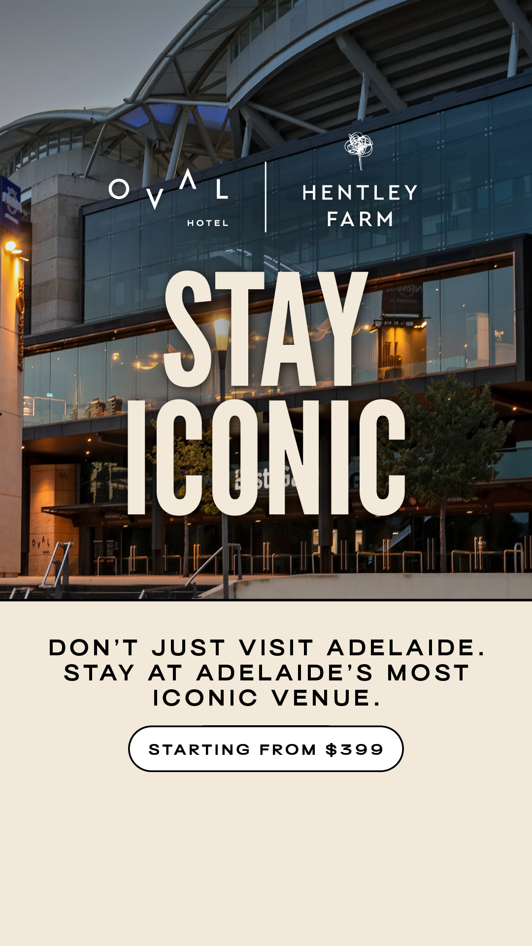 Oval Hotel Facebook ad