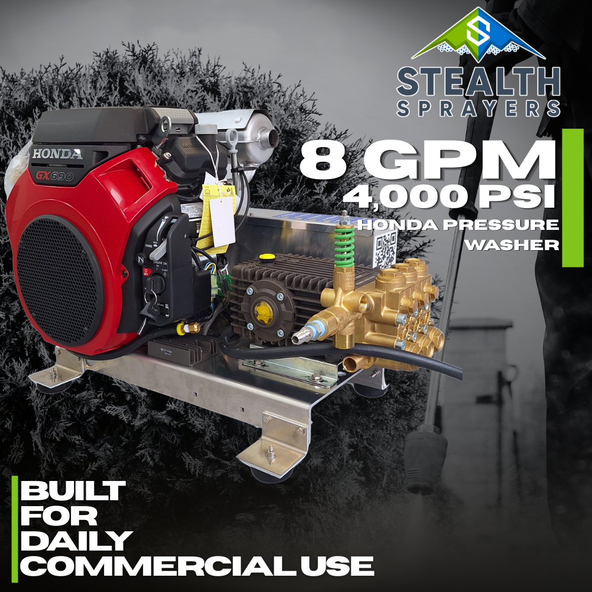 Spraywell Facebook ad: Stealth Sprayers. Built for daily commercial use, available…
